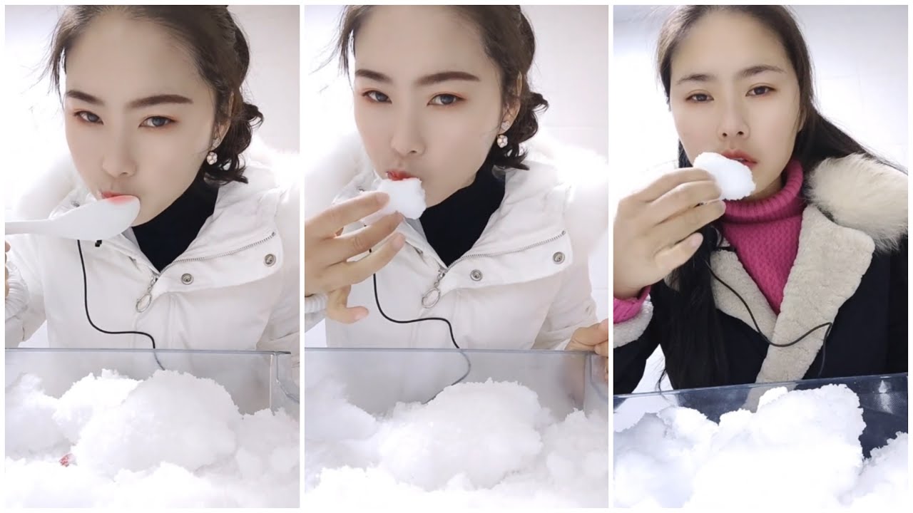 EP. 171RED FREEZER FROST and EATING ICE | FREEZER FROST.asmr iceeating #freezerfrost #iceeating