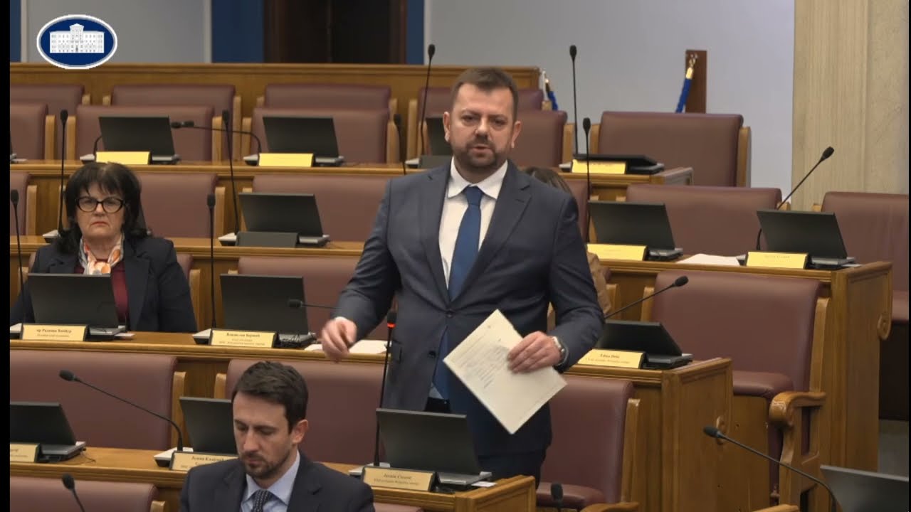 Jasmin Ćorović   izlaganje oko Predloga zakona o izmjenama i dopunama Zakona o putevima