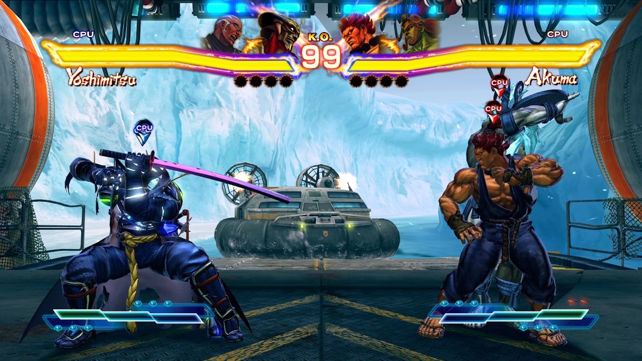 Рейвен и Йошимицу против Акумы и Огра в Street Fighter X Tekken!