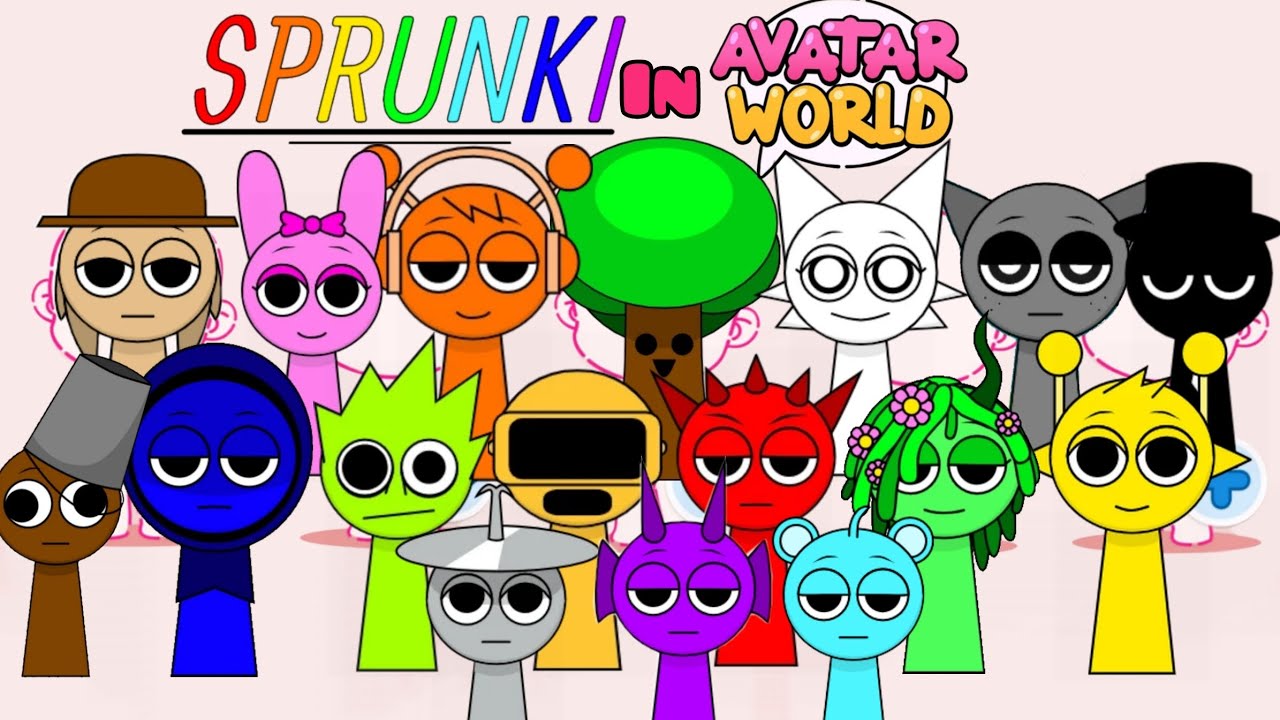 How To Make Incredibox Sprunki 👾 All Characters in Avatar World!!! #avatarworld #sprunki #video