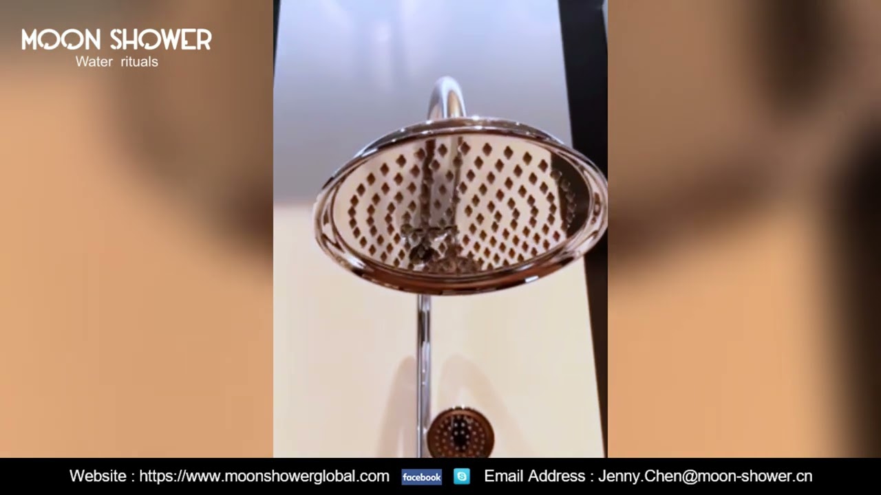 Rainfall Shower Head,Luxury Shower Experience with 316 Stainless Steel Rainfall Head (4mm Thickness)
