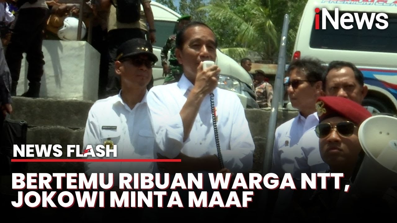 Jokowi Minta Maaf ke Warga NTT: Saya Manusia Biasa Penuh Salah