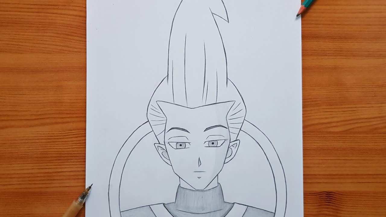 How to draw Whis ( Dragon Ball ) | Whis step by step | easy tutorial