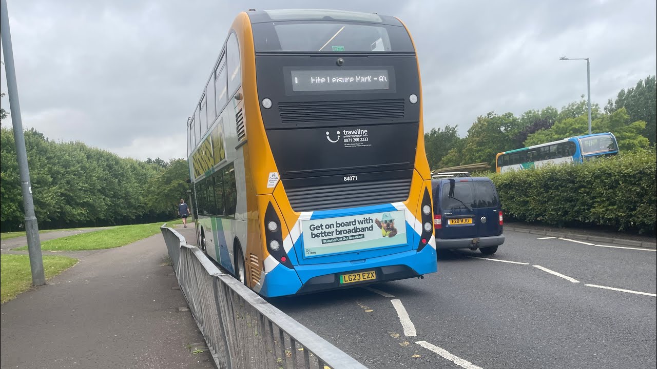 Stagecoach East Scotland BYD Enviro 400EV 84071 (LG23 EZX) Service 1