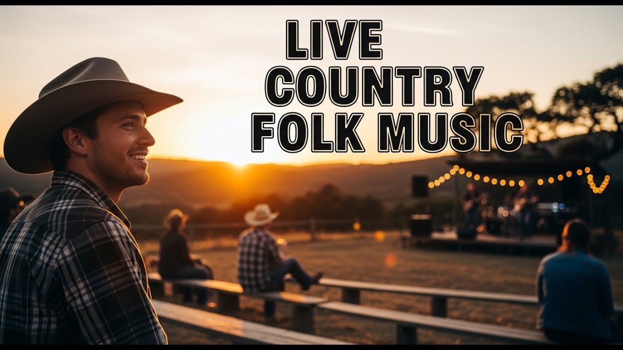 Relaxed Live Folk Country Music for Focused Work and Creative Thinking