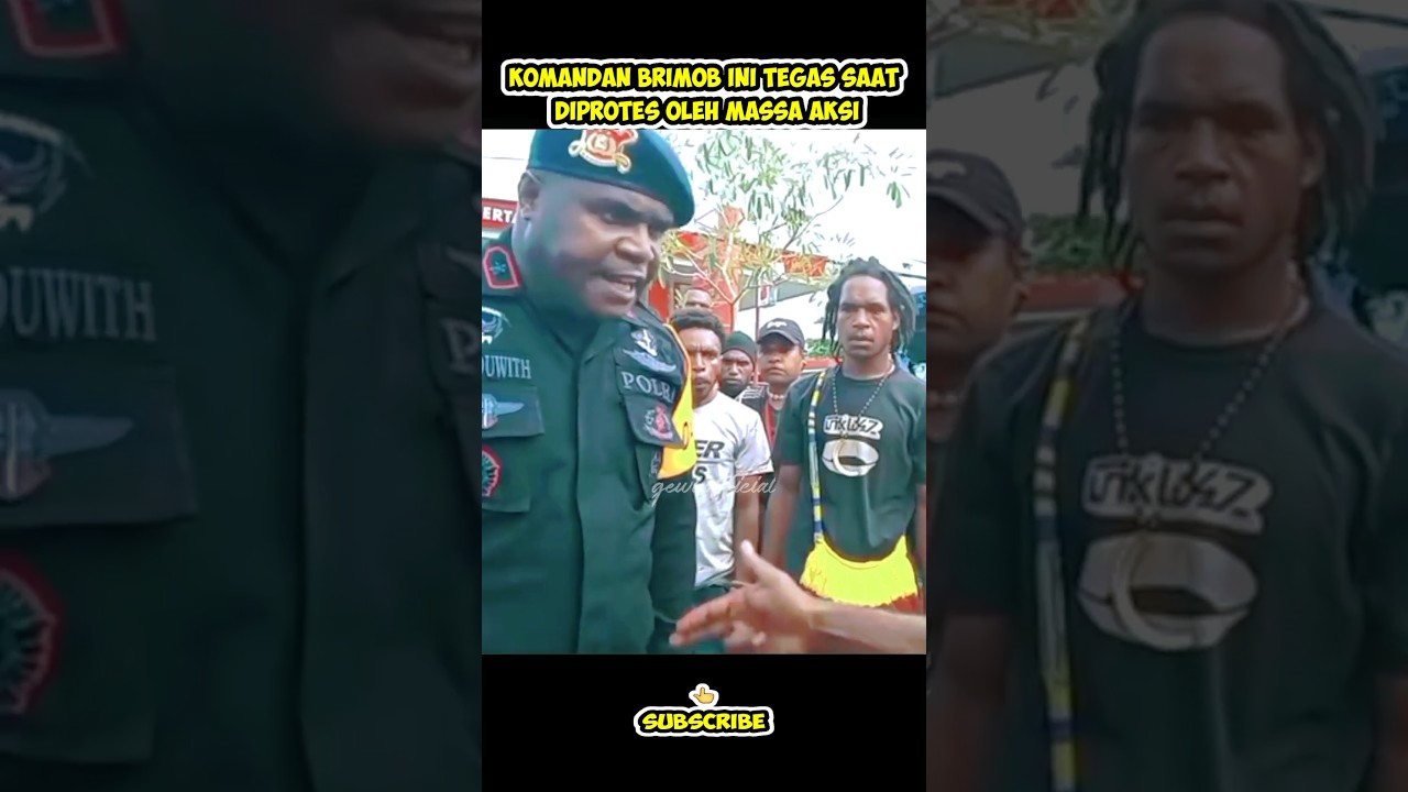 Komandannya Brimob yang tegas #shortvideo #viral #brimob #polripresisi #polri #polisi #papua #shorts