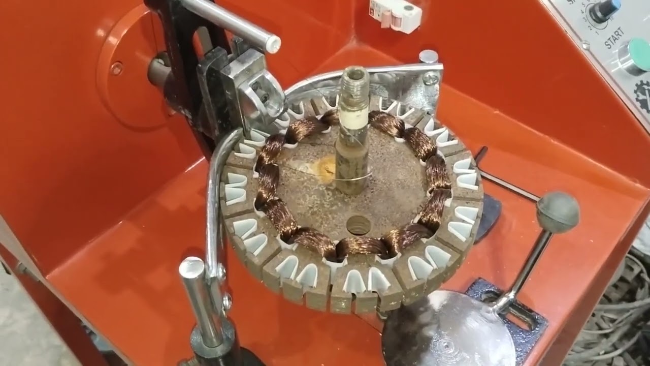 ceiling fan winding machine high speed auto mailburn ke function ke sath+03035697797