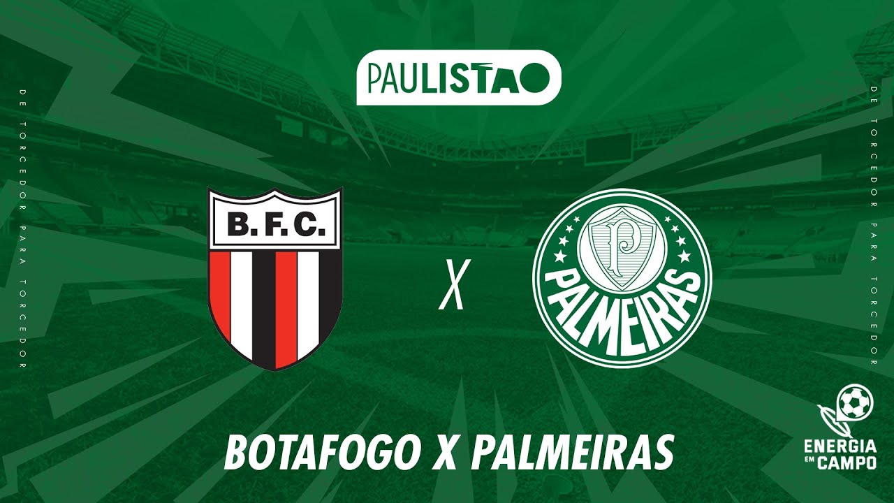 BOTAFOGO X PALMEIRAS - 01/02/2026 - PAULISTÃO - AO VIVO