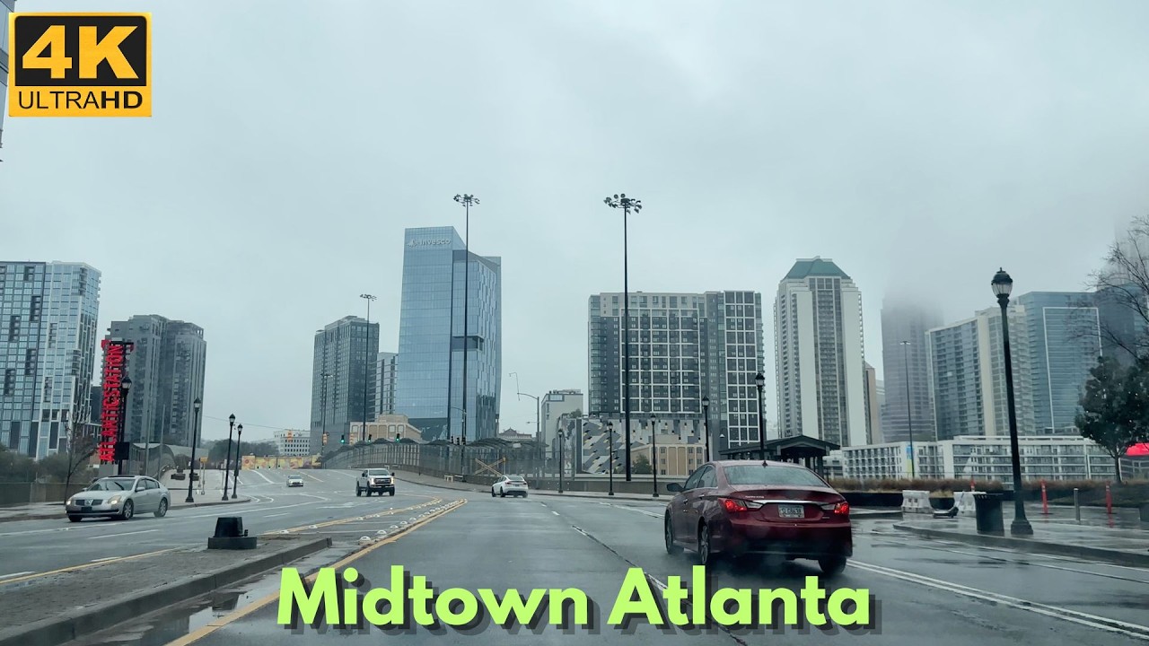 Midtown Atlanta - Driving Tour [4K POV Drive]