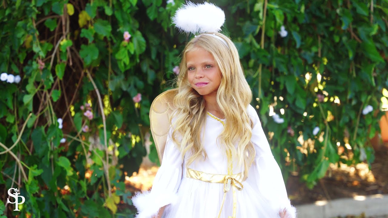 Kids' Angel Costume for Halloween or Dress Up 😇 | Sparkle In Pink