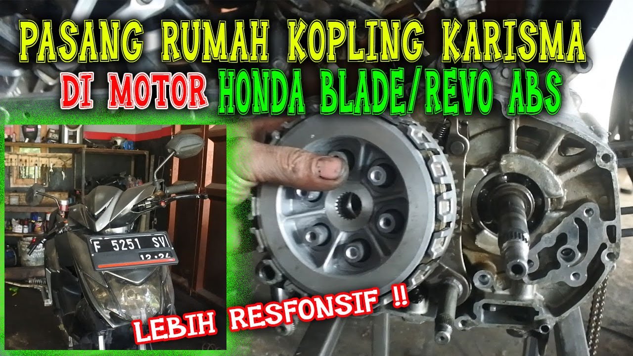 Full cara pasang rumah kopling KARISMA ke honda BLADE/REVO auto Jengaatt ANTI SLEP !!