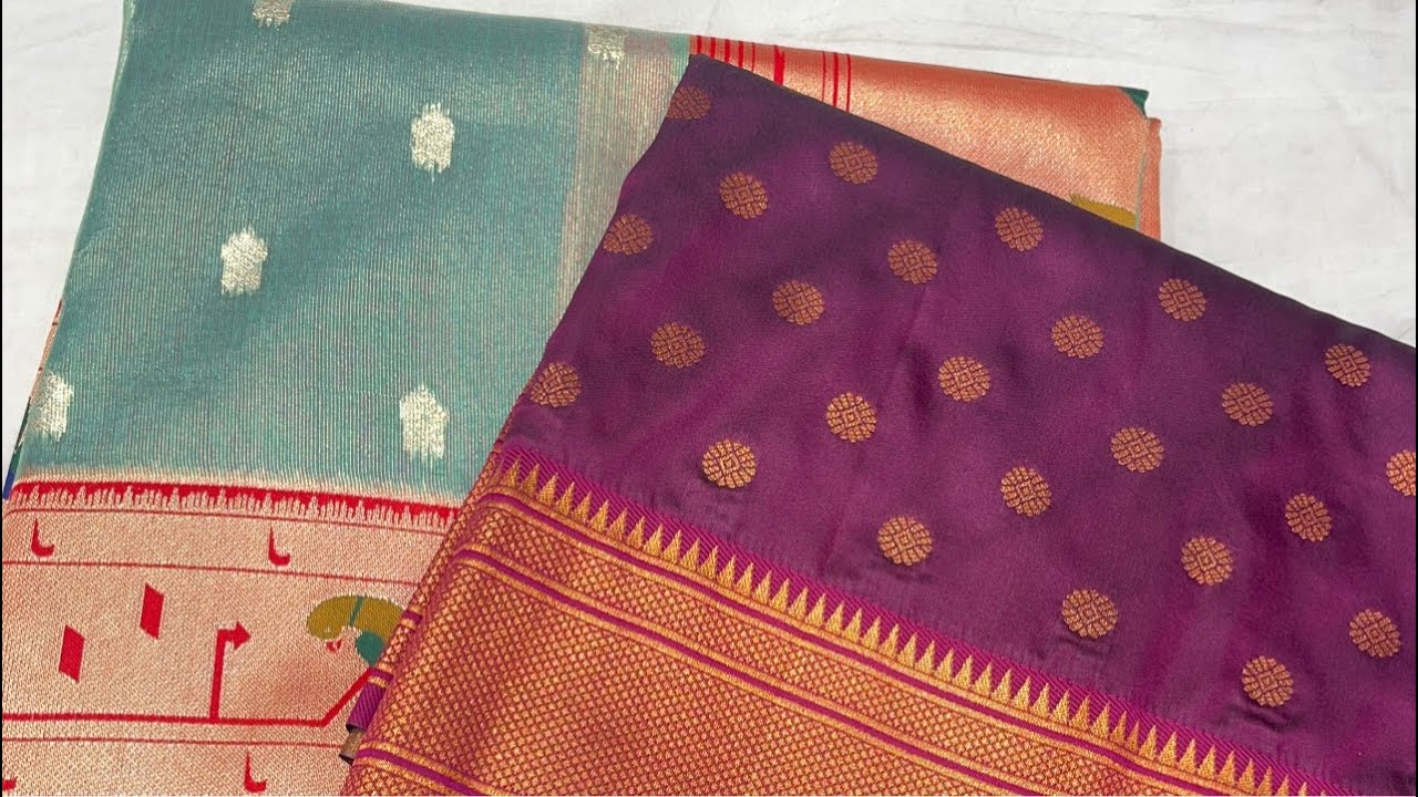 kalnjali paithani| Tissue paithani| paithani offer sarre|#lakkadkot paithani | DM:9423963872✨