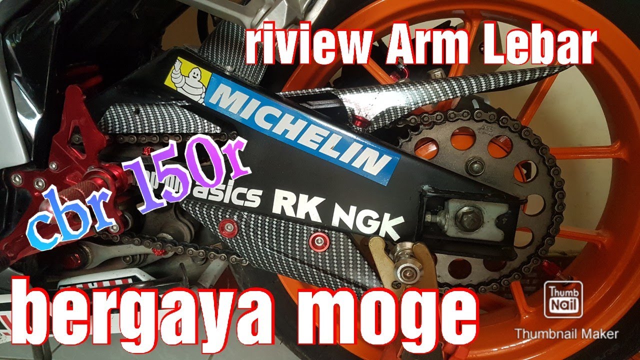 Review swing arm lebar model moge CBR 150 / CB150R banana Rd Racing