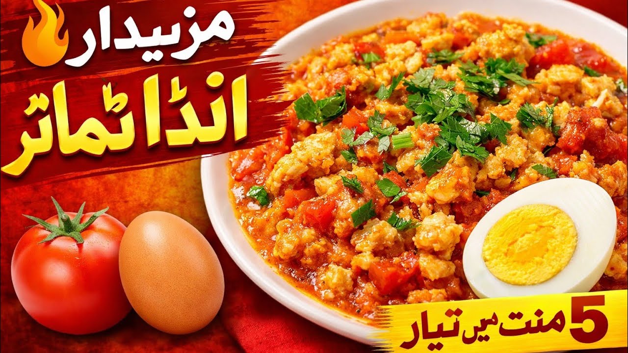 انڈا ٹماٹر بنانے کا آسان طریقہ | Egg Tomato Recipe | Quick & Tasty Anda Tamatar