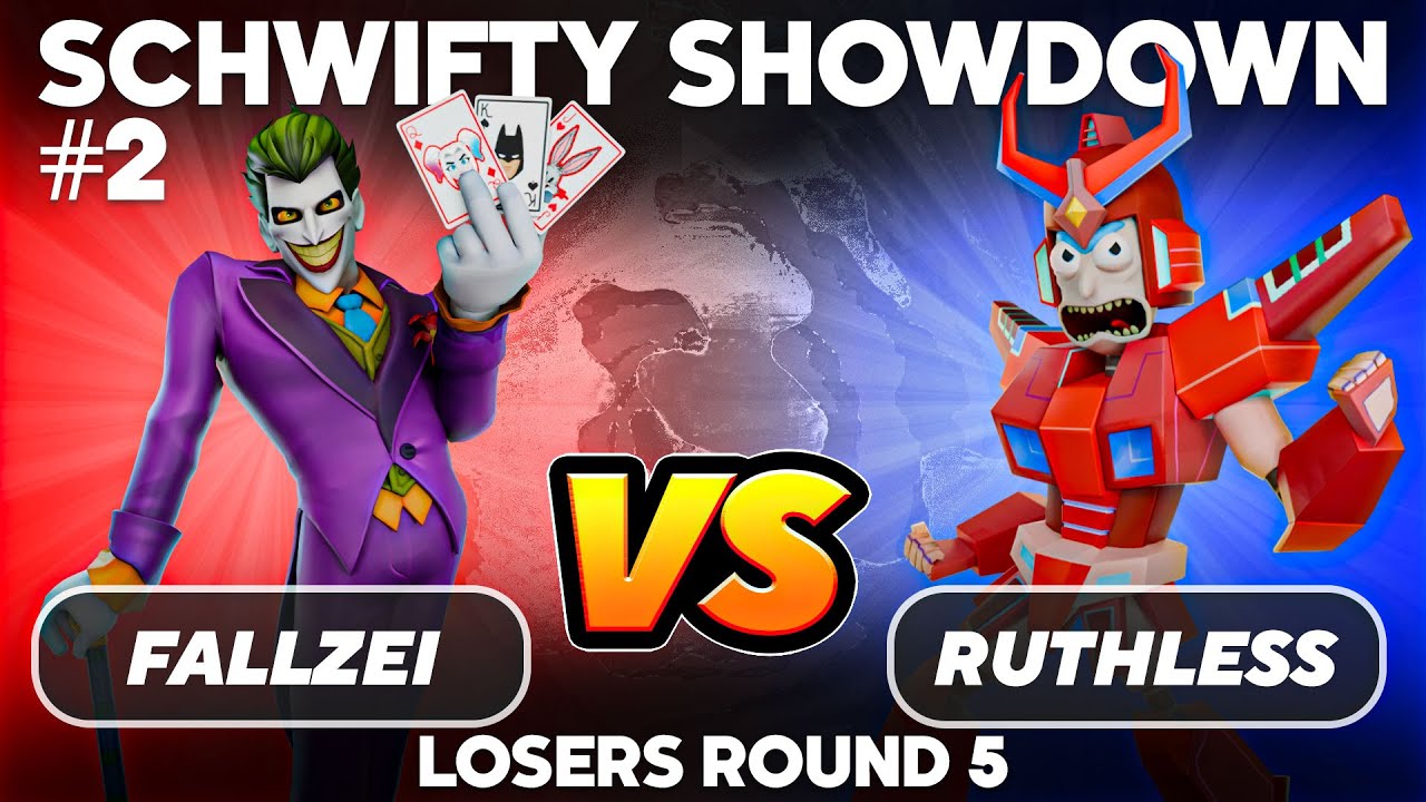 Schwifty Showdown #2 LOSERS ROUND 5 Fallzei (Joker) vs Ruthless (Rick) MultiVersus