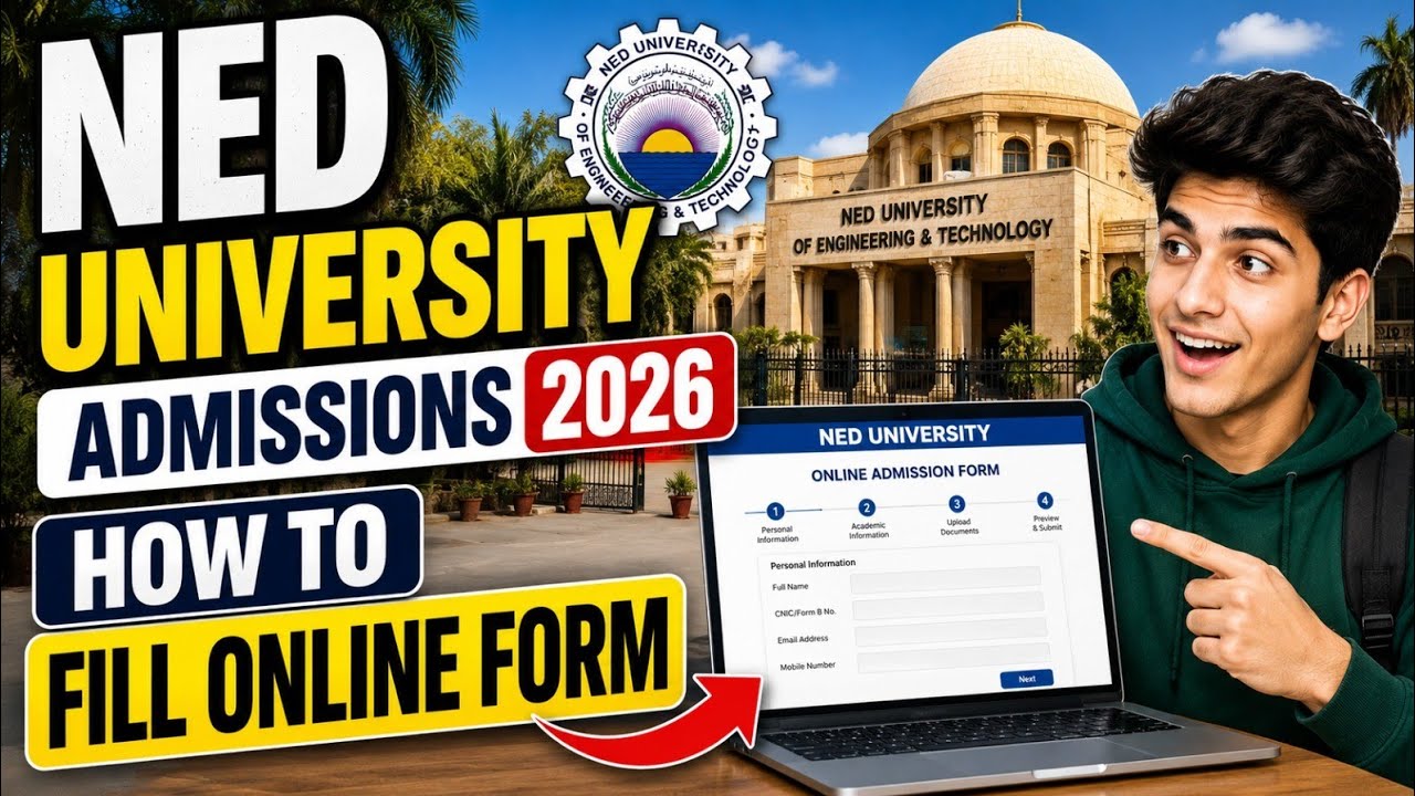 NED Online Admission 2026 | How to fill NED Online Form | Admission 2026 | @CSC1232