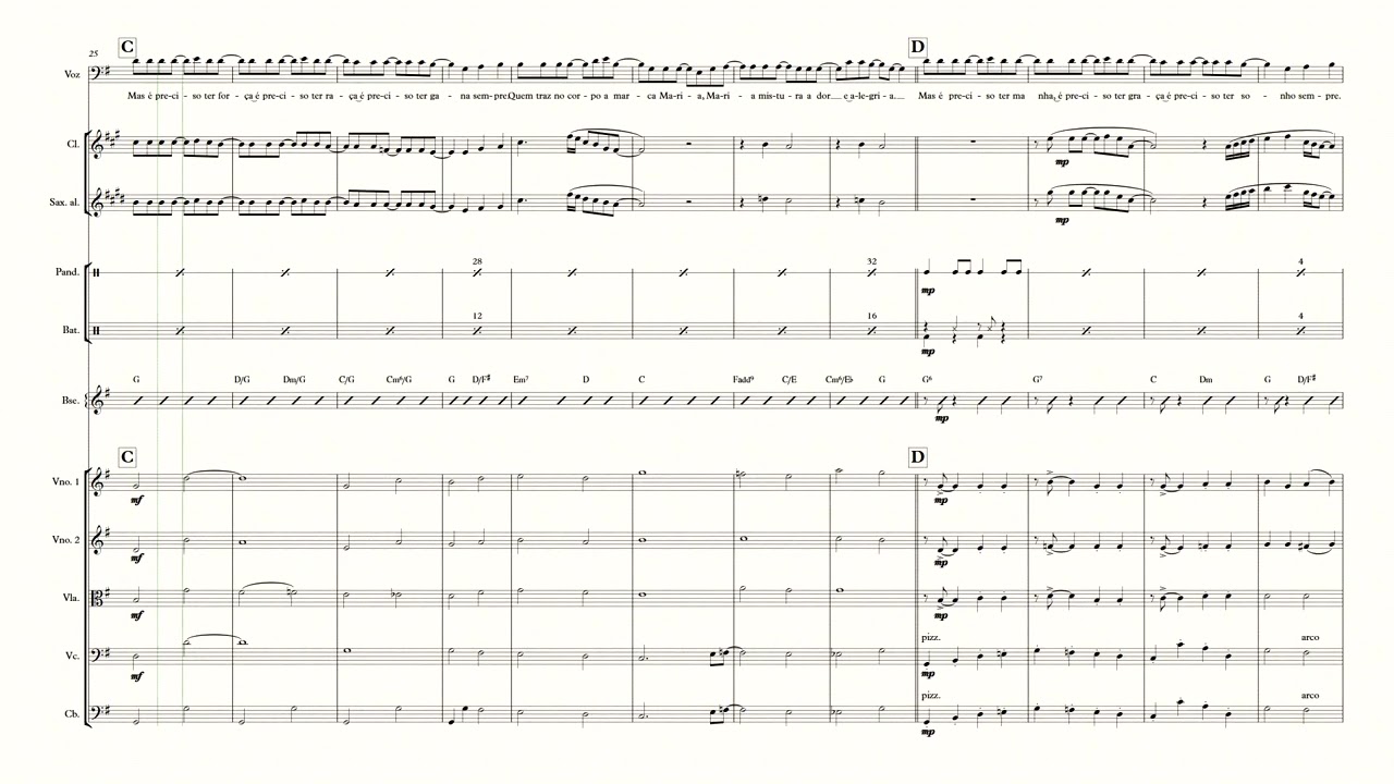 Maria Maria | Milton Nascimento | Arranjo para Orquestra de câmara