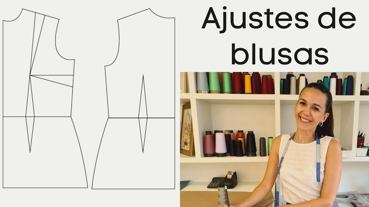 Ajustes em blusas: papo na cava e no meio costas (lombar)