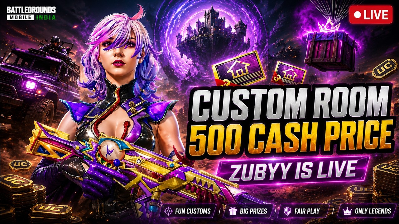 BGMI LIVE CUSTOM ROOM || Custom Rooms || PUBG LIVE CUSTOM ROOMS #bgmilive #bgmicustom #custom