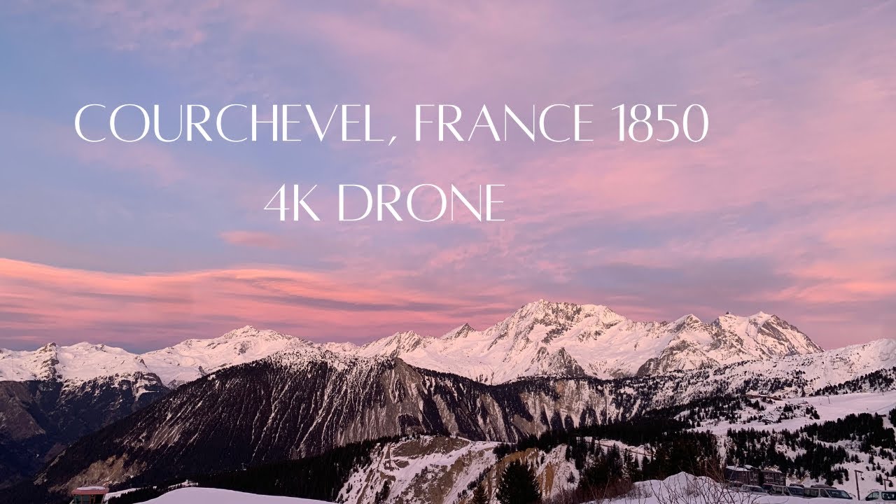 Courchevel, France 1850 | 4k Drone | French Alpes | Ski Resort