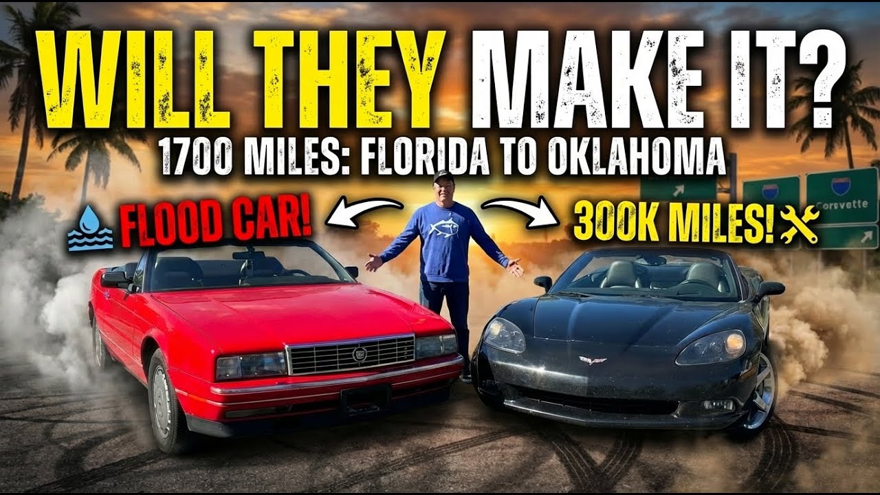 A Flooded Cadillac and 300k Mile Corvette Road Trip Across America - Will They Survive?