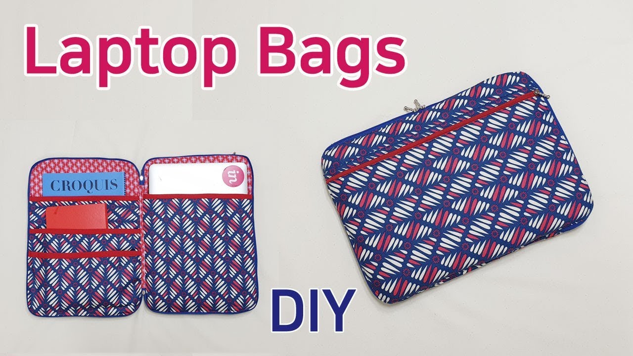 DIY Laptop Bag/Making a laptop bag/노트북커버/노트북가방 만들기/Eine Laptoptasche machen