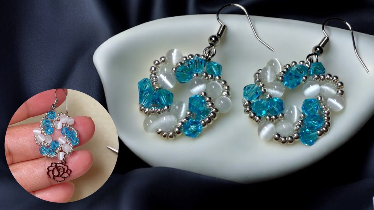 How to make Earrings with Crystal beads