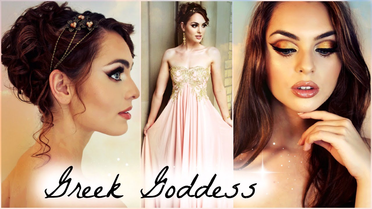Greek Goddess Makeup, Hair & Prom Dress! GRWM 2015 | Jackie Wyers