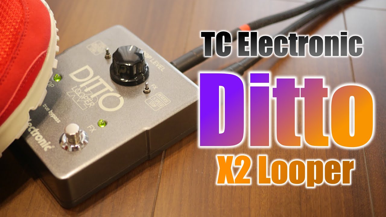 TC Electronic - Ditto X2 Looperをレビュー！一人で永遠に弾いていられるルーパー！