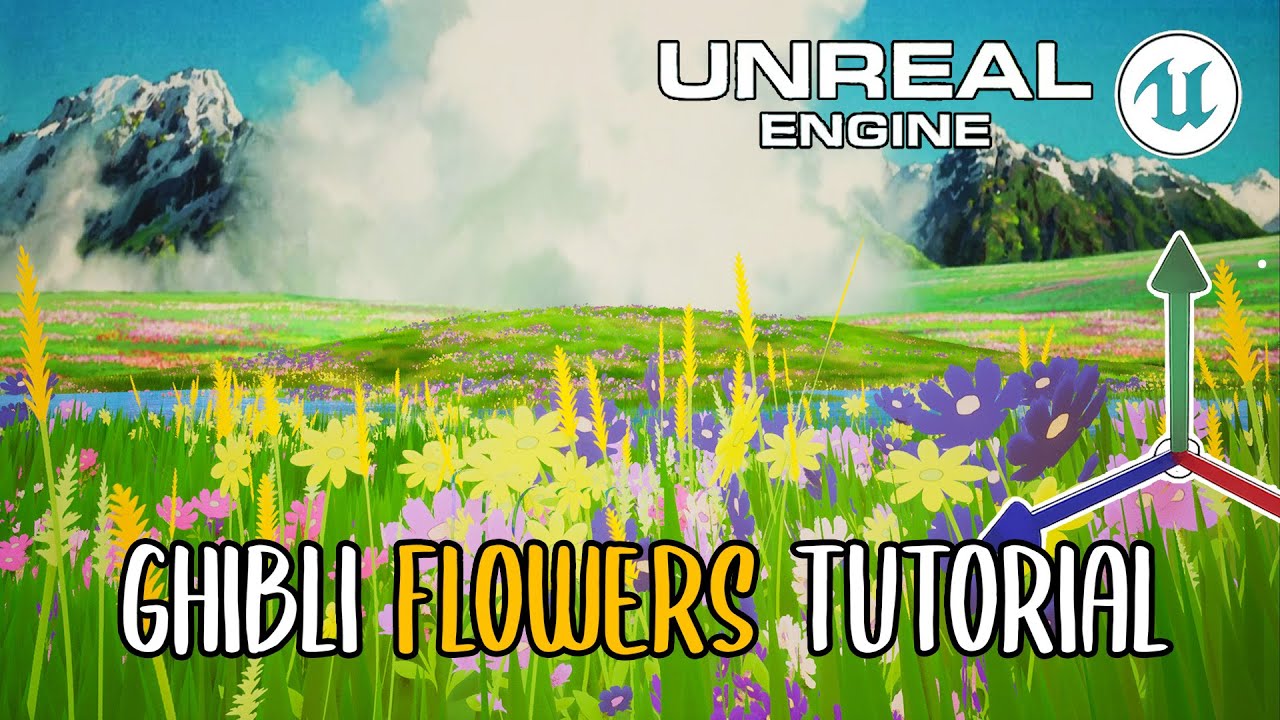 Create a Stylized Flower Scene GHIBLI INSPIRED  | Unreal Engine 5 Environment Design Tutorial