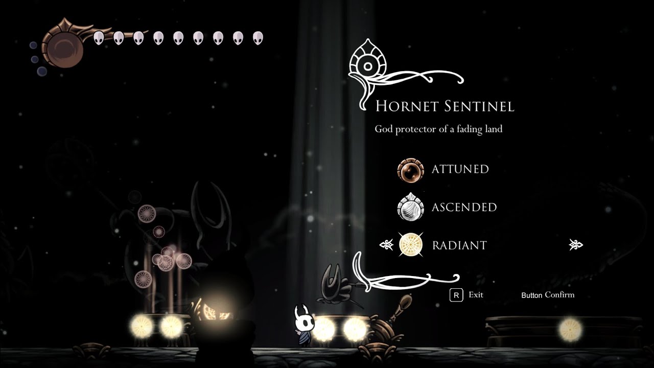 Hollow Knight : Hornet Sentinel on Radiant Difficulty 