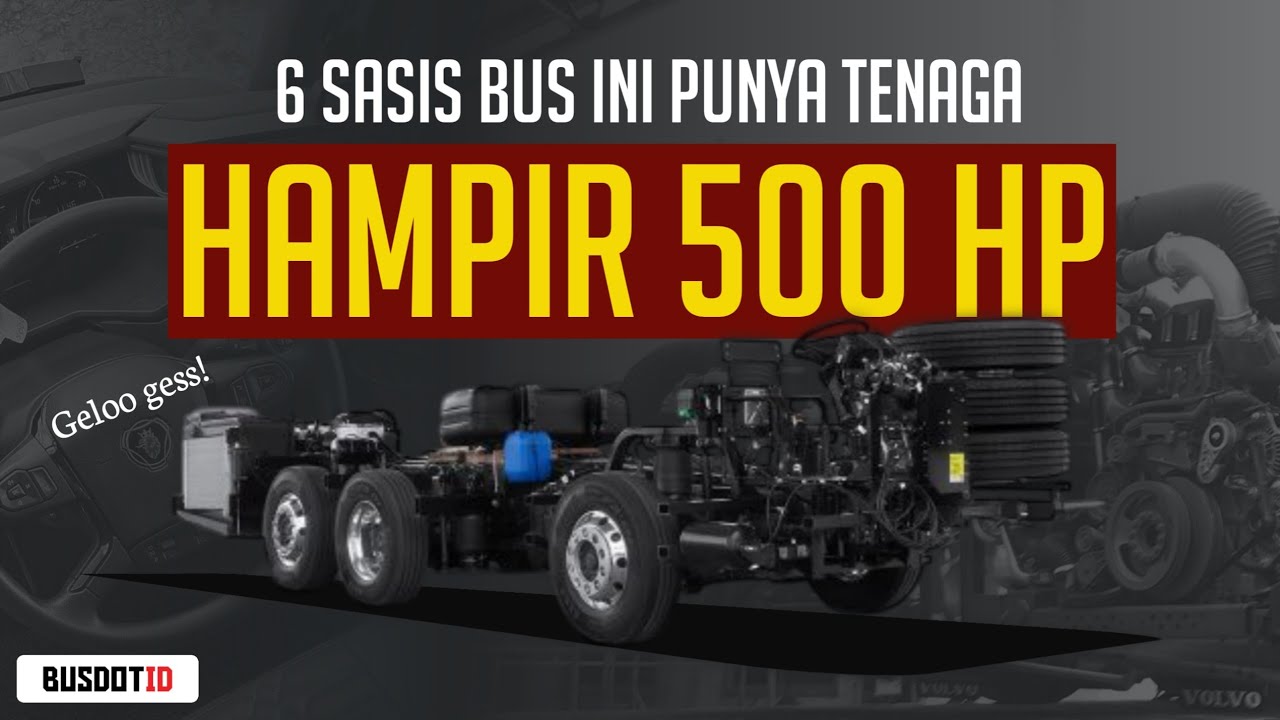 Ini 6 Sasis Bus Paling BERTENAGA Di Indonesia 2025