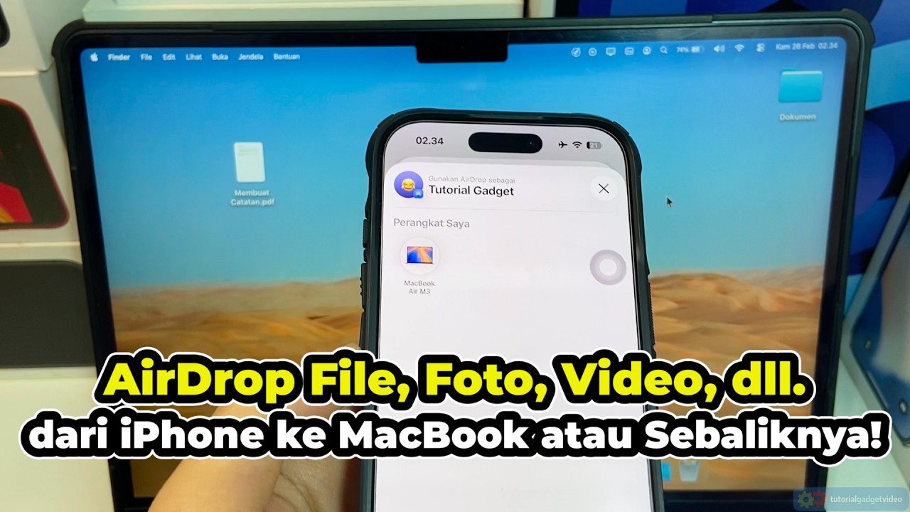 Cara AirDrop dari iPhone ke MacBook dan Sebaliknya (Kirim File, Foto, Video, dll.) - LENGKAP!