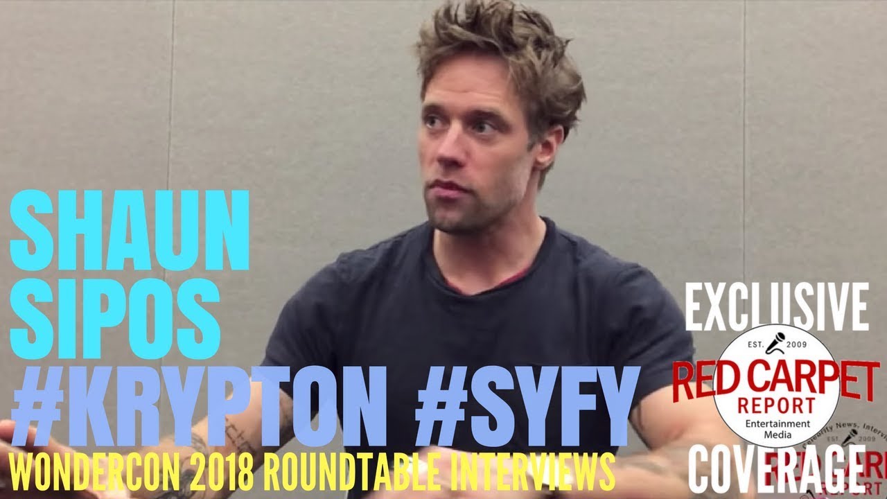 Shaun Sipos, Adam Strange, talks about SYFY's #Krypton at #WonderCon Roundtable