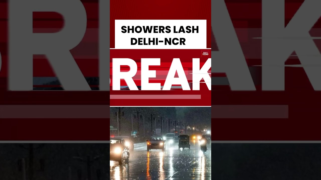 Light Rains, Thunderstorm Across Parts Of Delhi NCR | Weather | Heavy Rain | IMD #rain #weathernews