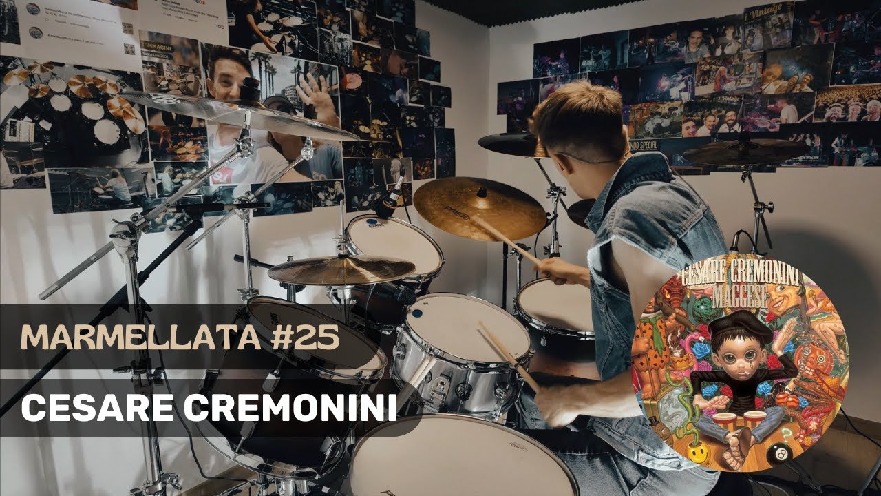 CESARE CREMONINI - MARMELLATA#25 - Drum Cover   @cesarecremoninimusic