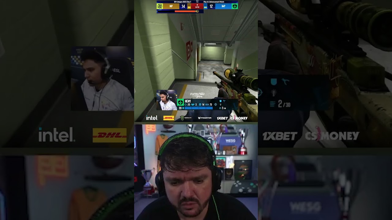 HEN1 ganhando o Clutch pela Imperial contra NIP na IEM Cologne 2023 #shorts