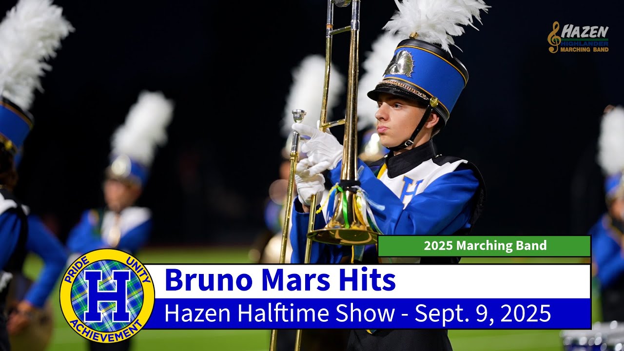 Bruno Mars Hits Halftime Show 9.9.2025 | Hazen Highlander Band | Hazen High School
