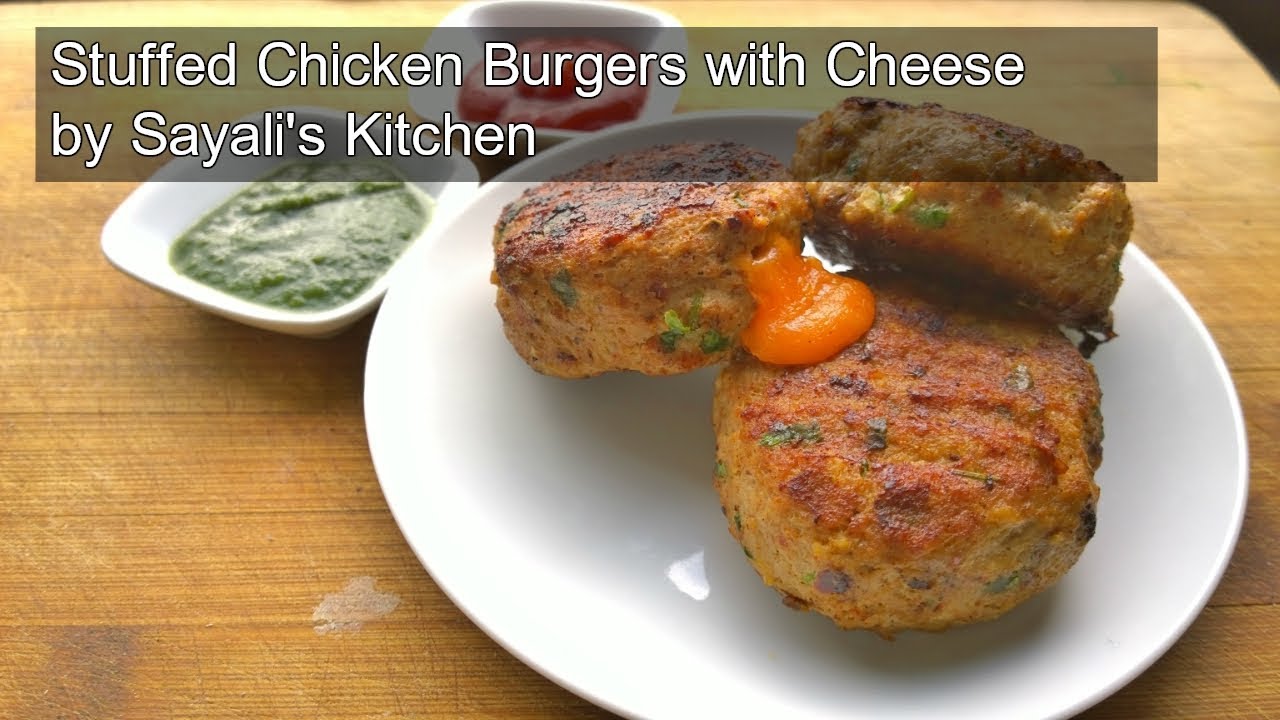 Keto Chicken Burger Recipe | Stuffed Chicken Burger | Keto Recipe