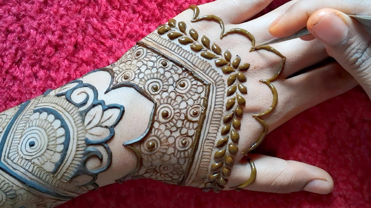 Back Hand Bridal Mehndi Design | Simple Mehndi Design | Full Hand Mehndi Design |Mehndi Design