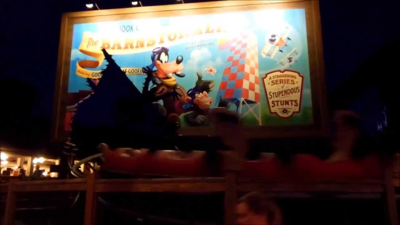 Magic Kingdom: The Barnstormer on Ride POV at Night 1080p