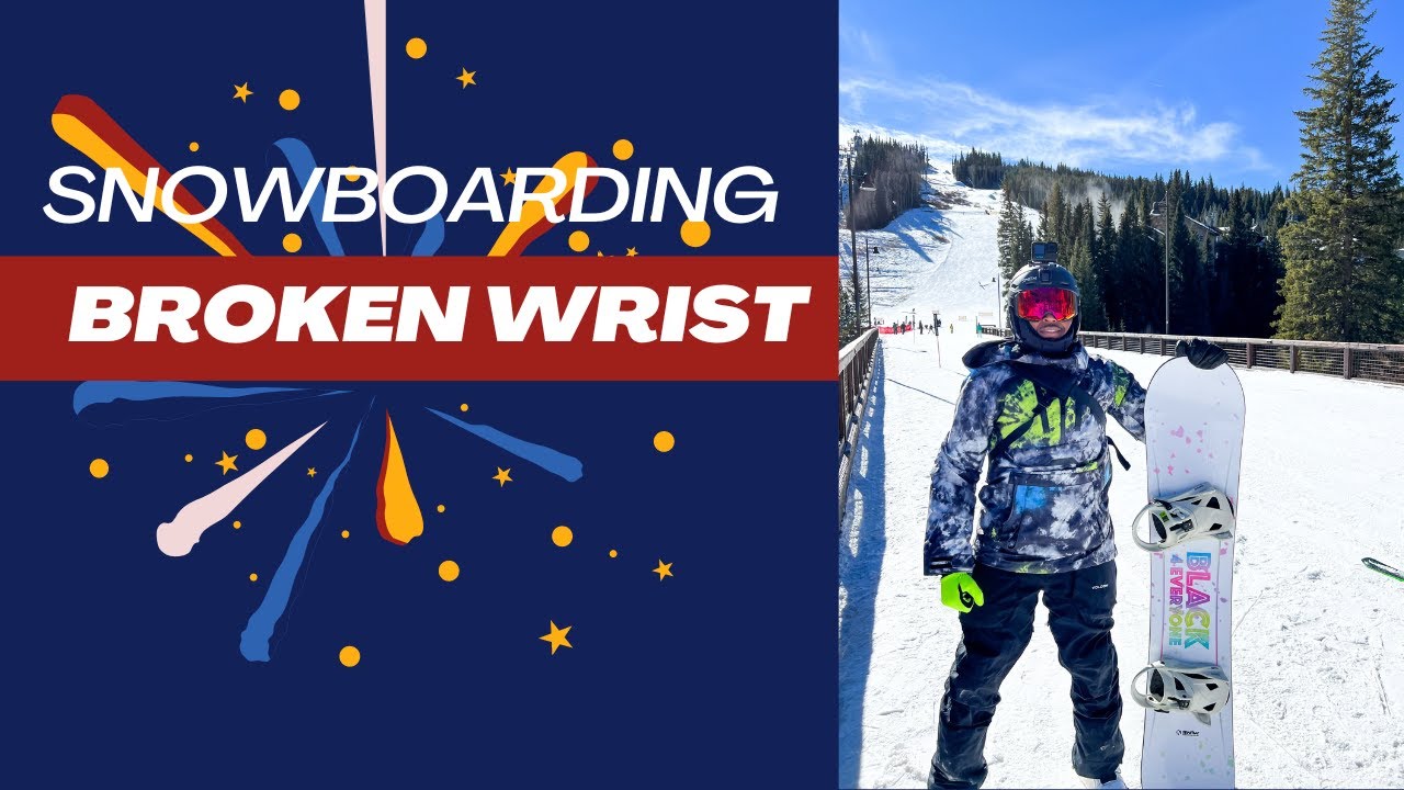 Snowboarder breaks wrist and comes back for the next season #snowboarding #snowboarder