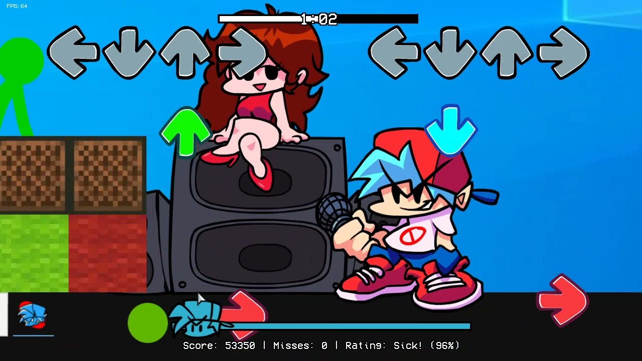Friday Night Funkin Vs Green Stickman (Demo) + Video Cutscenes
