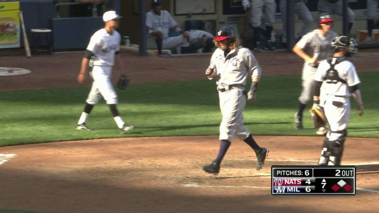 WSH@MIL: Zimmerman knocks in Werth on sac fly