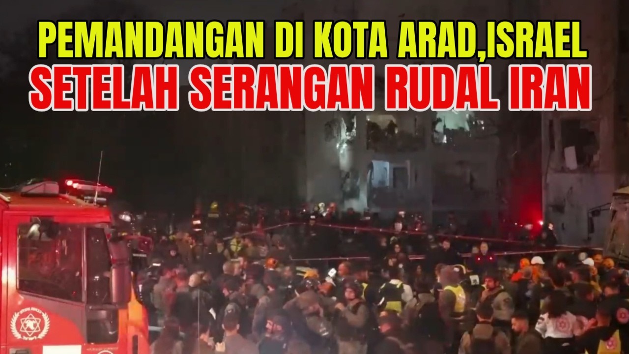 PEMANDANGAN DI KOTA ARAD; SETELAH SERANGAN RUDAL IRAN @acakudutofficial