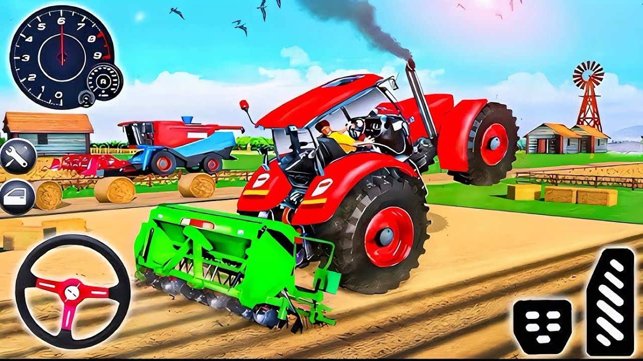 Modern Tractor Farming DrivingSimulator 3D - New Tractor Games - Android Gameplay