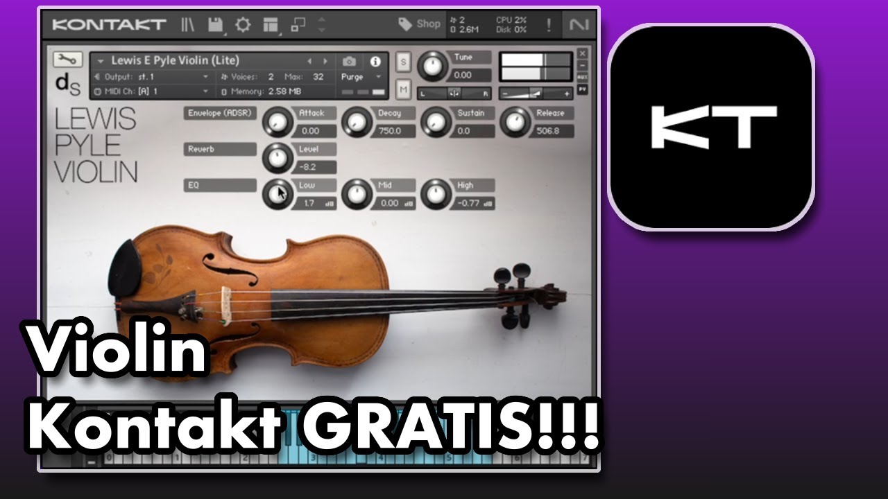 Violin GRATIS para KONTAKT - Lewis E. Pyle Violin