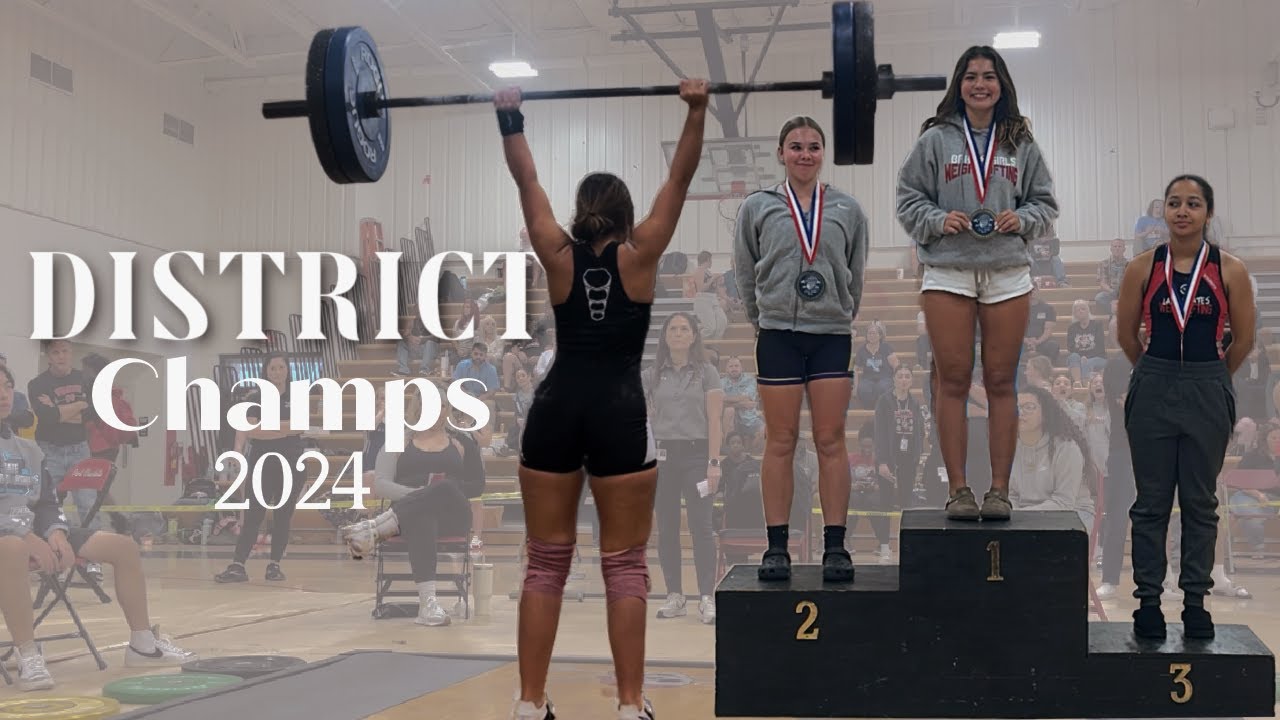 Come to a weightlifting meet w/ me | We won districts!!