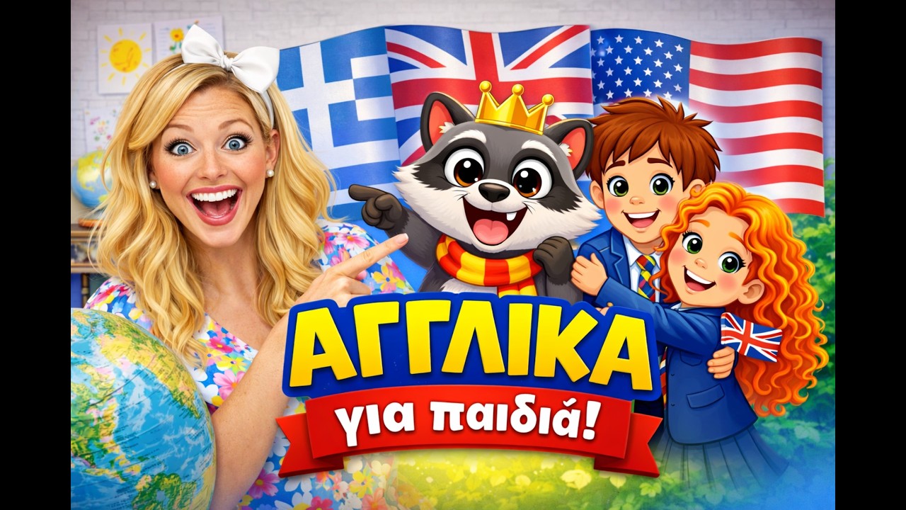 Ταξίδι στον κόσμο 🌍 Μάθε Greece, United Kingdom, America | Αγγλικά για παιδιά | Rilo&Piko English