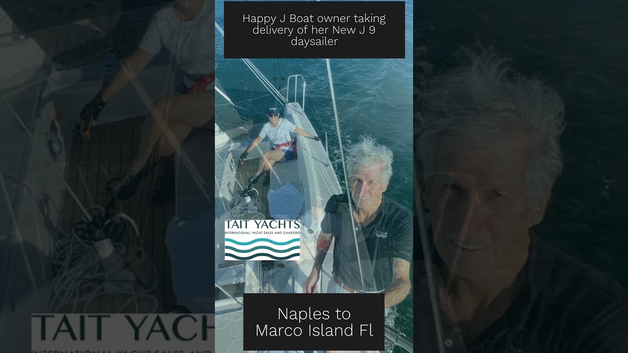 Happy J Boat owner taking  delivery of her New J 9 daysailer
